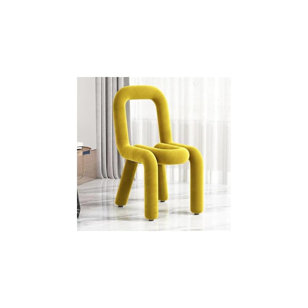 Modern Velvet Vanity Chair with Back, Soft Padded Makeup Stool, Armless Ottoman Accent Chair for Living Room, Entryway & Home Decor - Luxury Footrest