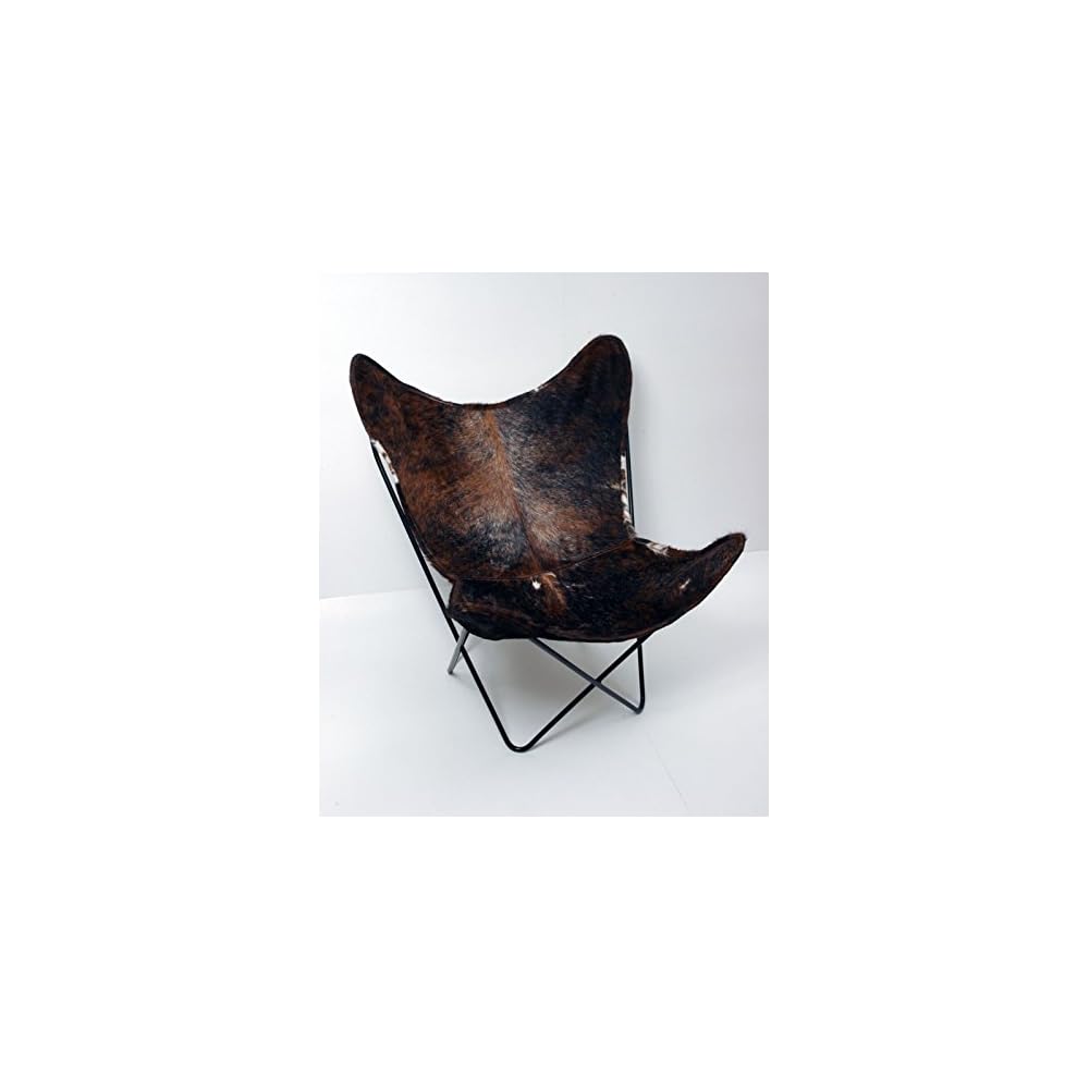 Classic Cover Cowhide Leather BKF Butterfly Chair - Only Cover. (Zebra)