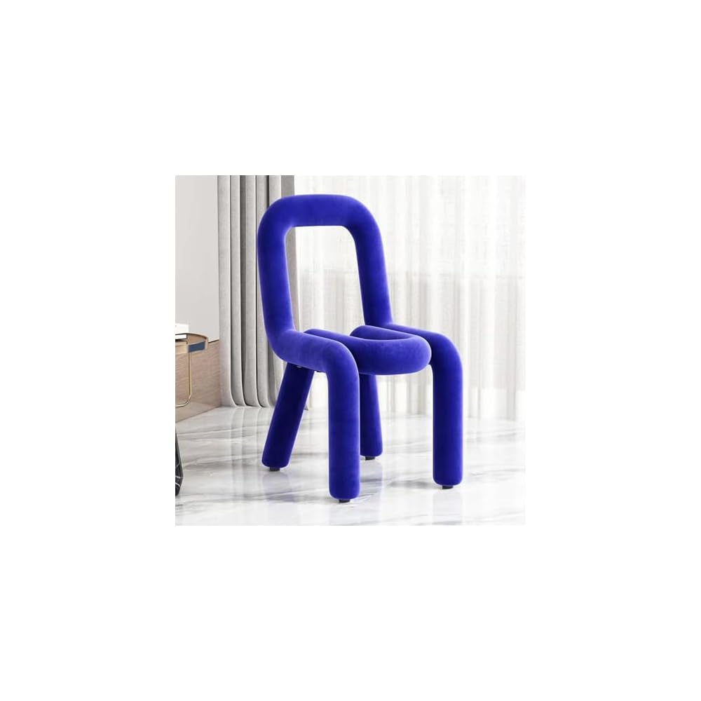 Modern Velvet Vanity Chair with Back, Soft Padded Makeup Stool, Armless Ottoman Accent Chair for Living Room, Entryway & Home Decor - Luxury Footrest