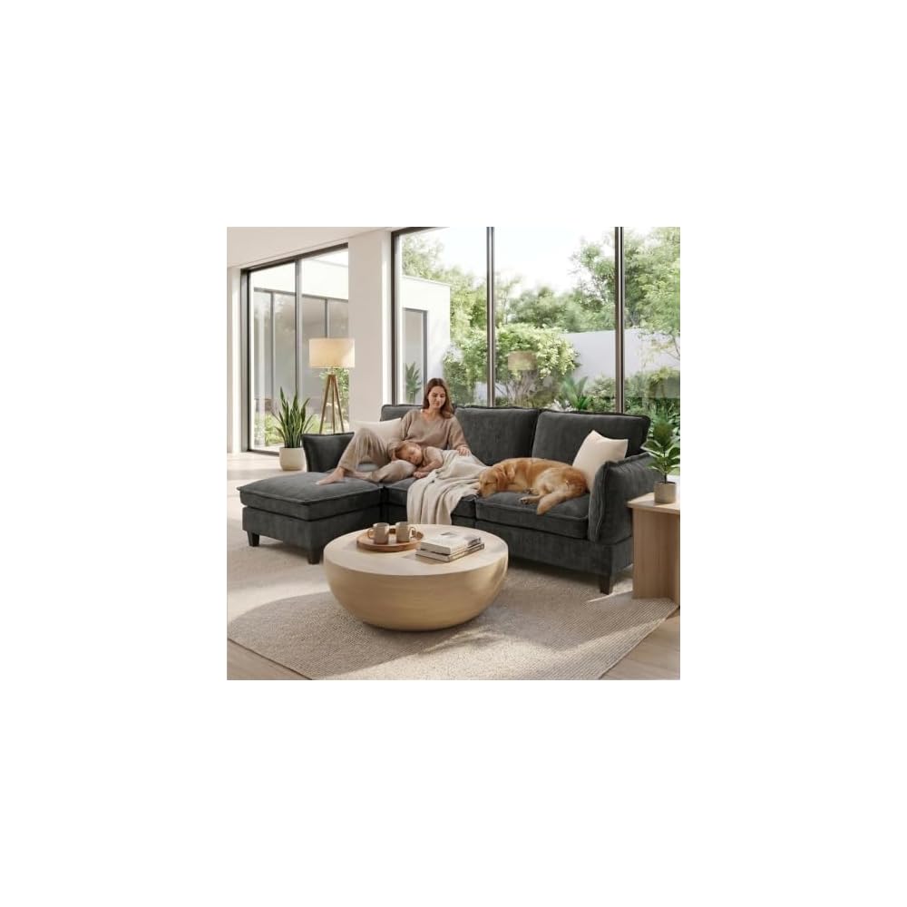 Modular Sectional Couches for Living Room , 104" L Shaped Couch Sofa