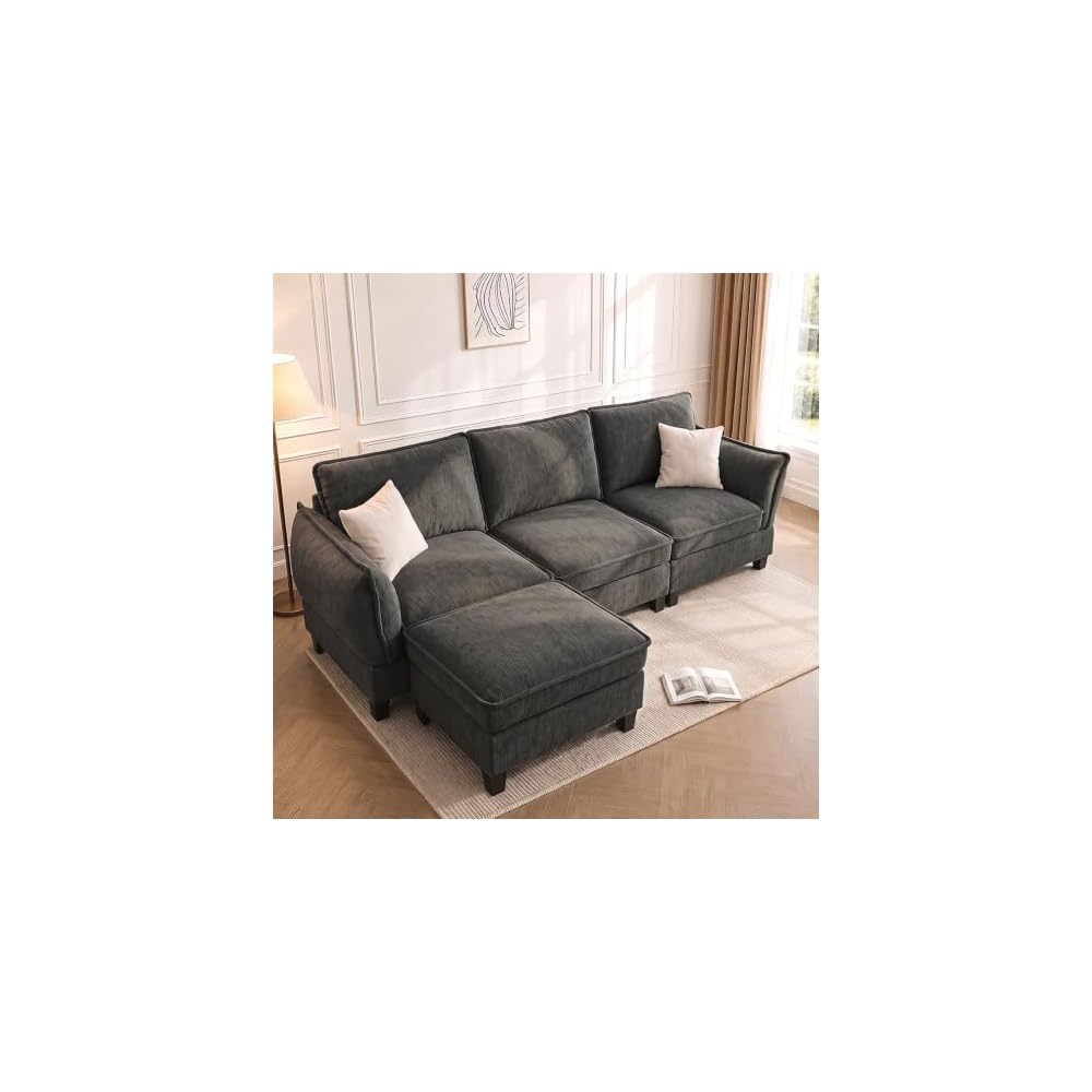 Modular Sectional Couches for Living Room , 104" L Shaped Couch Sofa