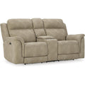 Signature Design by Ashley Next-Gen Reclining Loveseat with Console, Sand