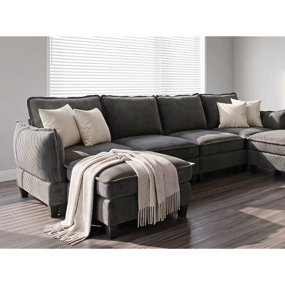 Modular Sectional Couches for Living Room , 104" L Shaped Couch Sofa